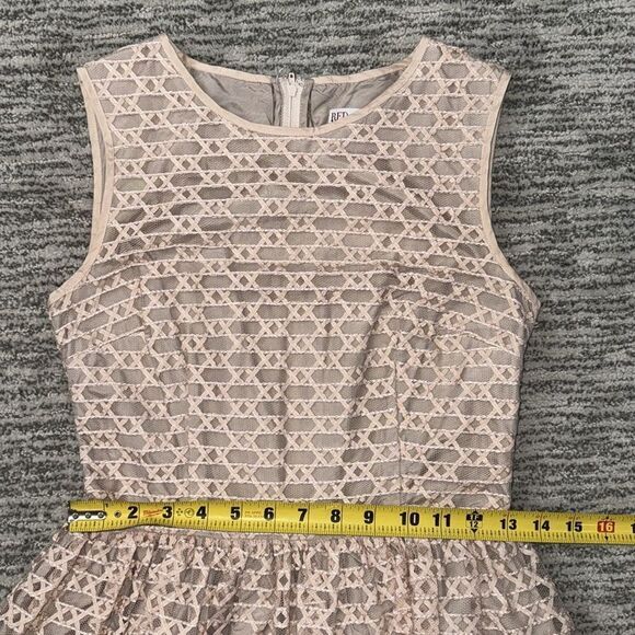 NWT Red Valentino Pink Ribbon Mesh A-Line Dress Size 2 Pink Blush - Picture 10 of 15